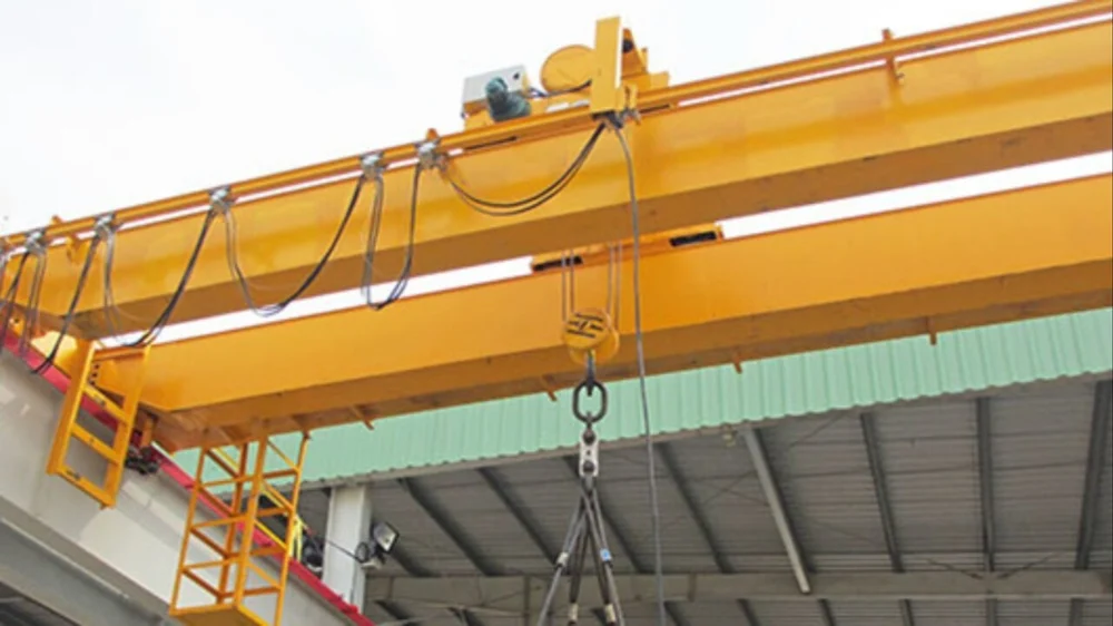 single grider eot crane by hp fabrication